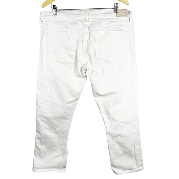 CITIZENS OF HUMANITY White Emerson Distressed White Denim Jeans Plus Size 32 - Picture 7 of 9